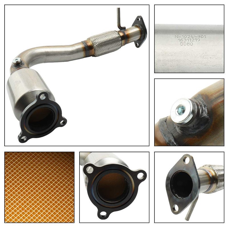 MAYASAF محول حفاز MAYASAF [للنماذج 2.4L فقط] لشيفروليه 2010-14 إكوينوكس LS/LT/LTZ، 2012-15 كابتيفا سبورت LS/LT/LTZ، لجيمس 2010-14 تيرين دينالي/SLE/SLT، متوافق مع وكالة حماية البيئة - Image 4